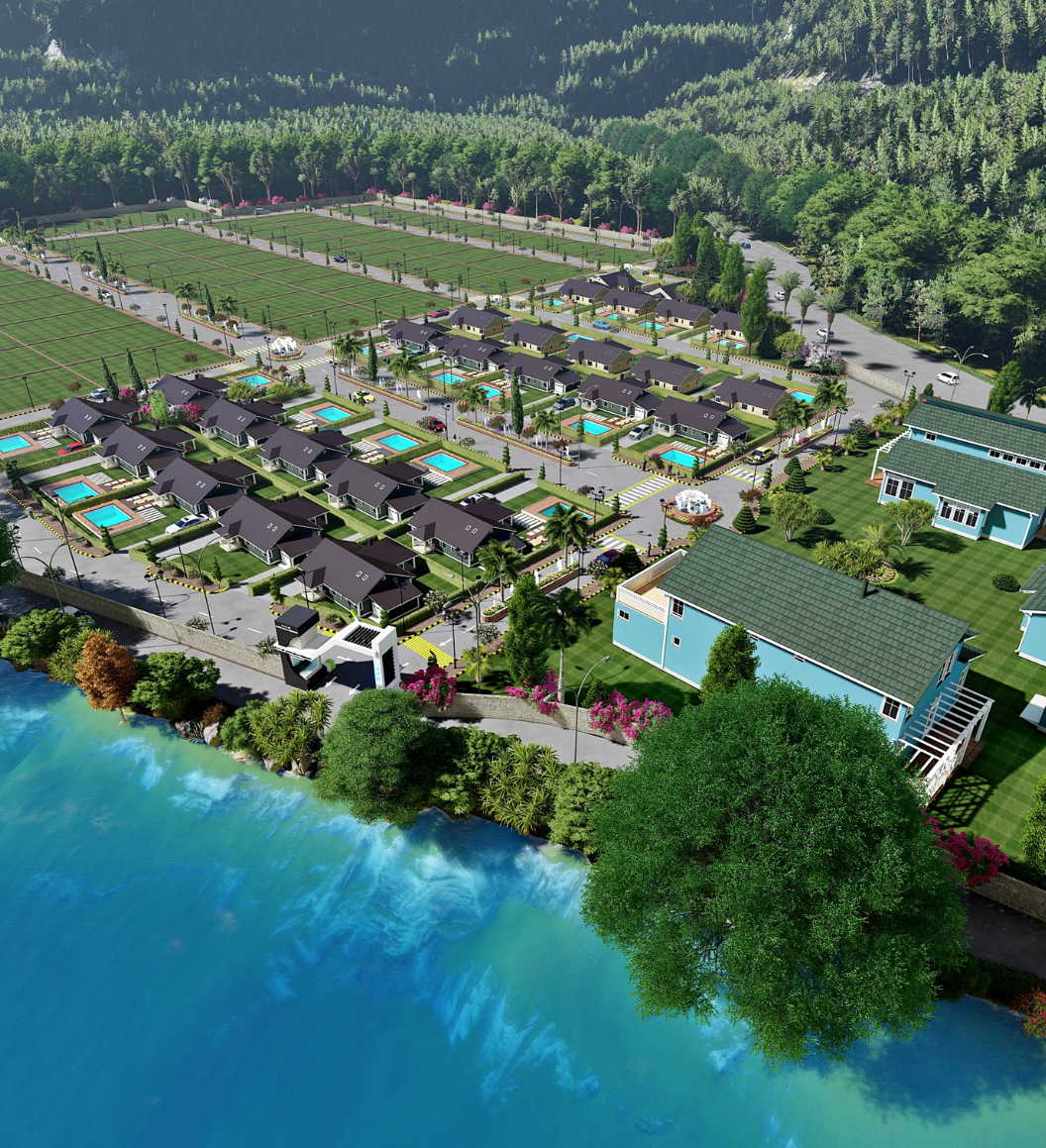Aerial view of Avon Hills Resort layout